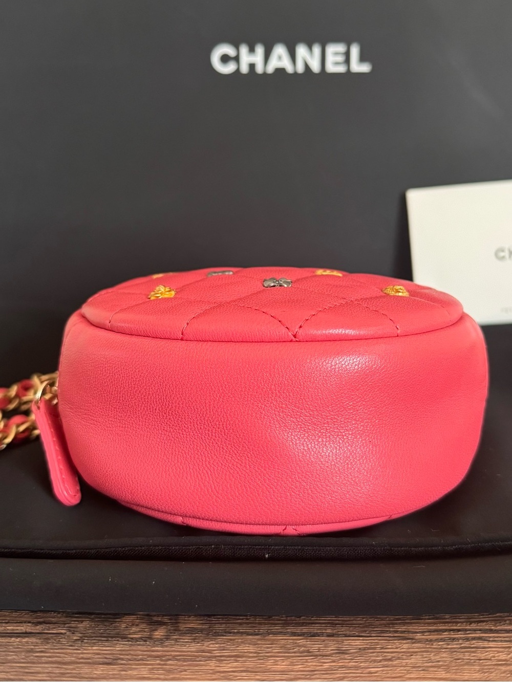 CHANEL Lucky Charms Lambskin Quilted Crossbody Bag - Picture 6 of 7